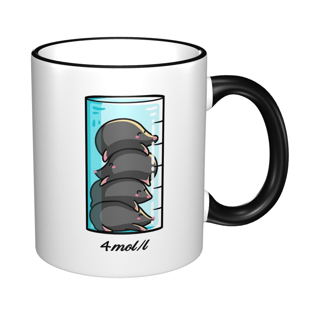 Coffee Tea Joke - Кружка с юмором «4 черви на