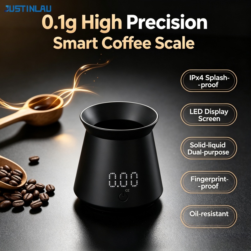 Coffee Tea Mugs - Электронные весы-кружка JUSTINLAU 0.1г: высокоточные, водонепроницаемые,