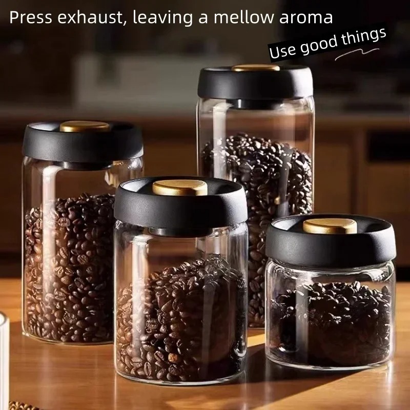 Coffee Tea Containers - Ручная вакуумная герметичная банка для кофе