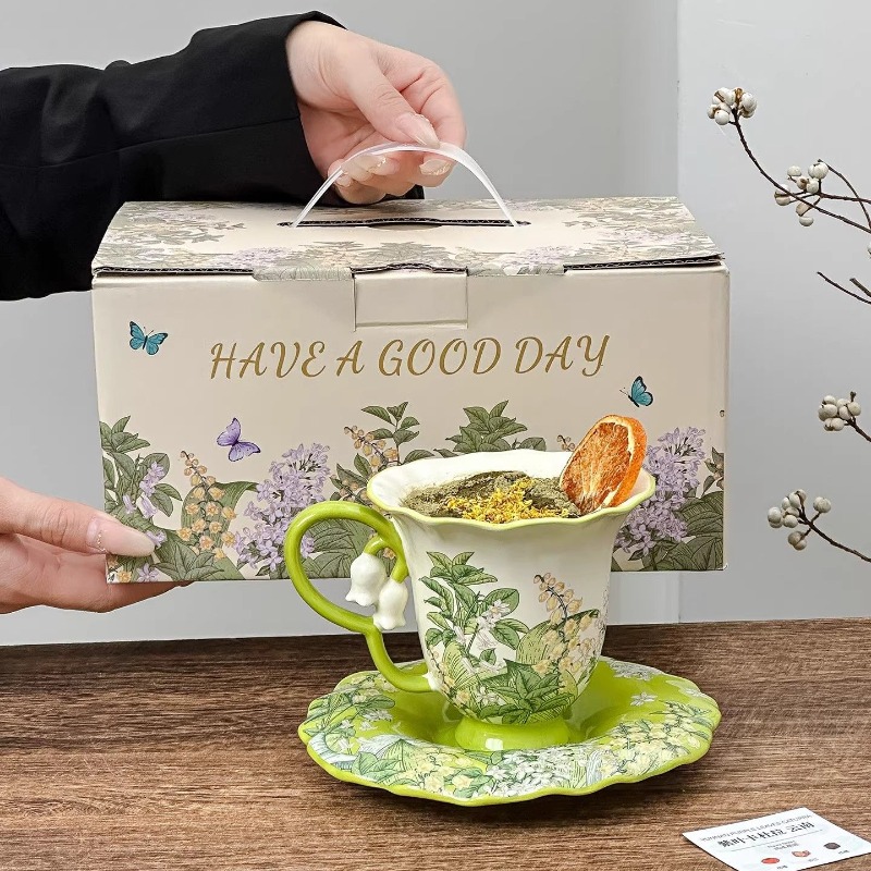 Coffee Tea Sugar Set - Набор для послеобеденного чая «Цветущая лилия»