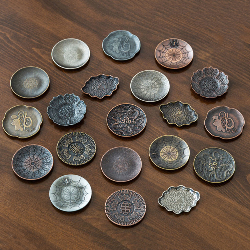 Coffee Tea Holders - Японские подставки из сплава, антикварный держатель
