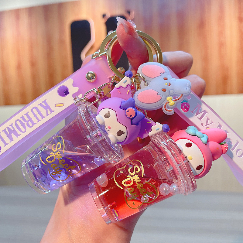 Coffee And Tea Bar - Брелок Sanrio Kuromi Melody с жидким