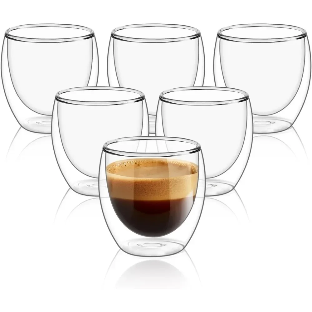 6 шт. прозрачные стеклянные ко – обзор и цена Coffee And Tea Bar