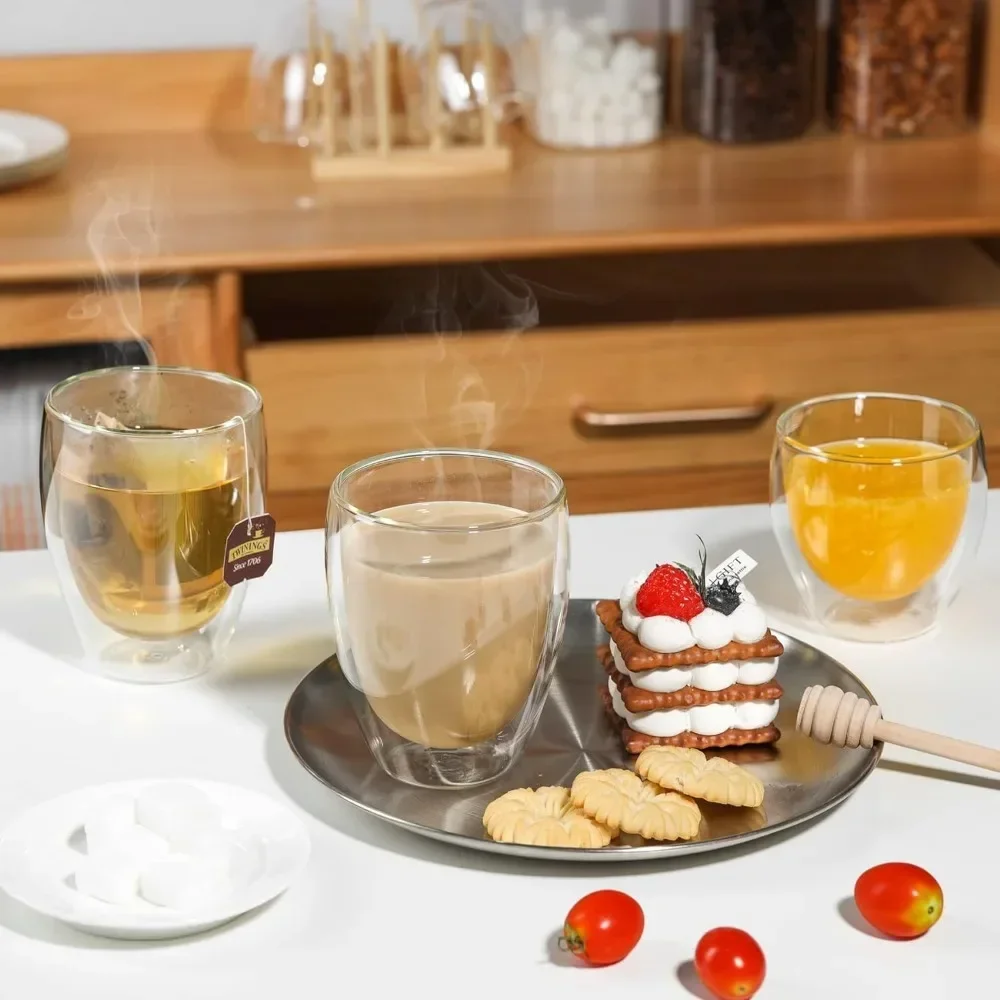 6 шт. прозрачные стеклянные ко – обзор и цена Coffee And Tea Bar