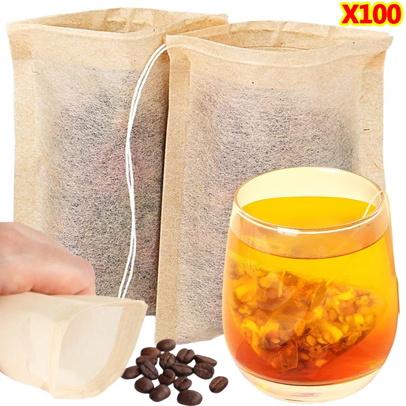 100 шт. чайные пакетики с филь – обзор и цена Coffee Tea Leaf And Bean