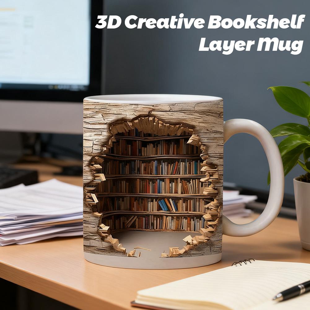 Креативные 3D-кружки с дизайно – обзор и цена Coffee Tea Library
