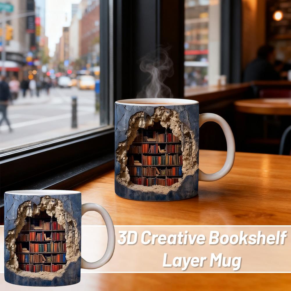 Креативные 3D-кружки с дизайно – обзор и цена Coffee Tea Library