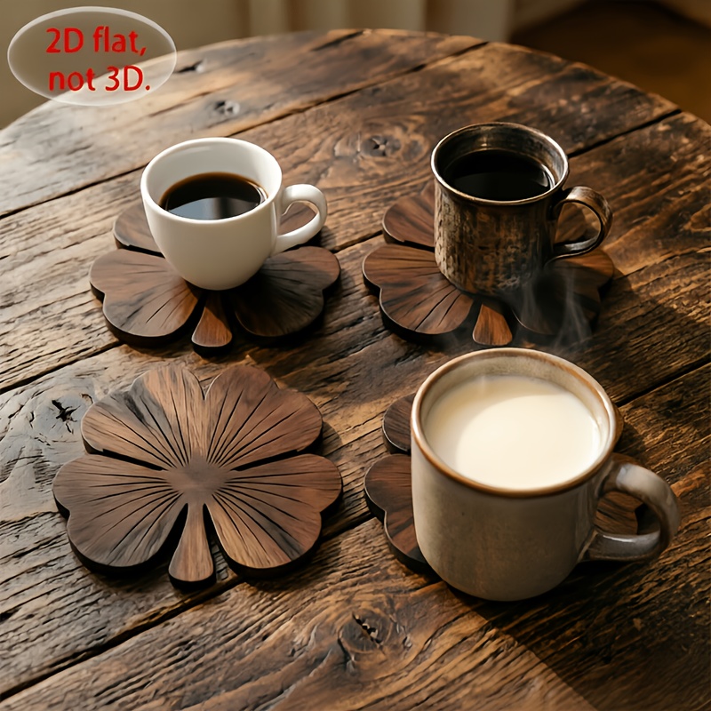 Набор из 4-х плоских деревянны – обзор и цена Coffee Tea Sugar Set